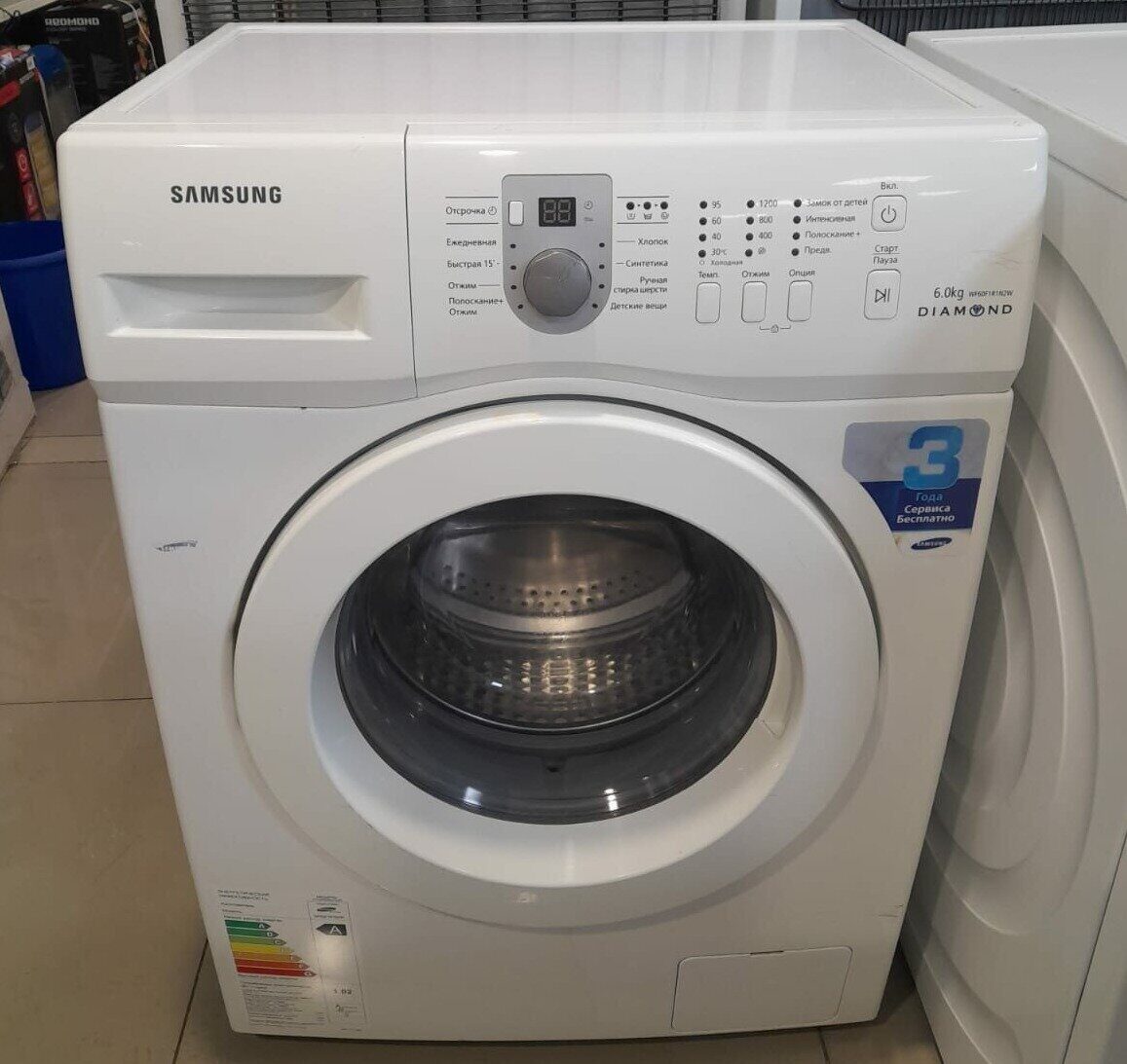 Стиральная машина Samsung WF60F1R1N2W